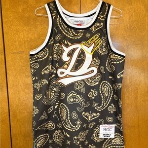 Paisley Black & Gold Tank Top